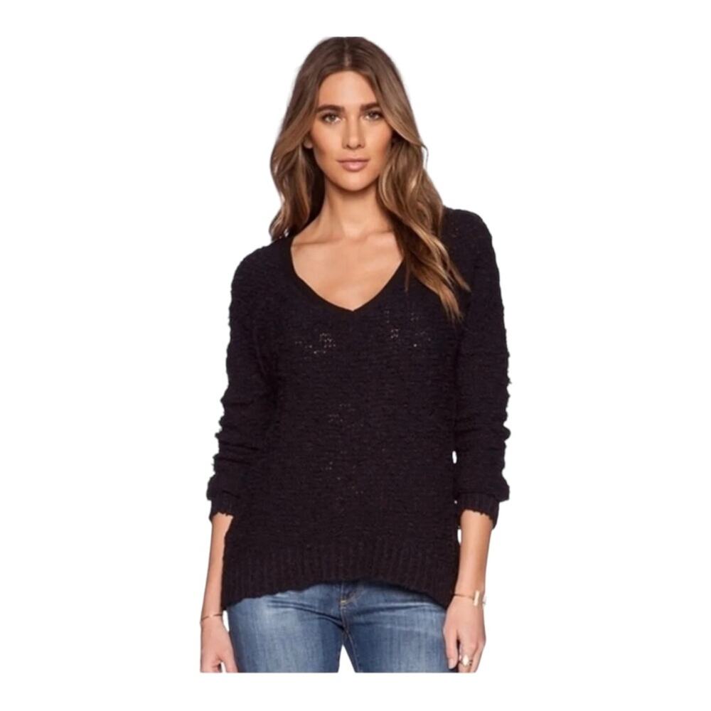 Free People Shaggy Bear Songbird Sweater Womens Boho Cozy